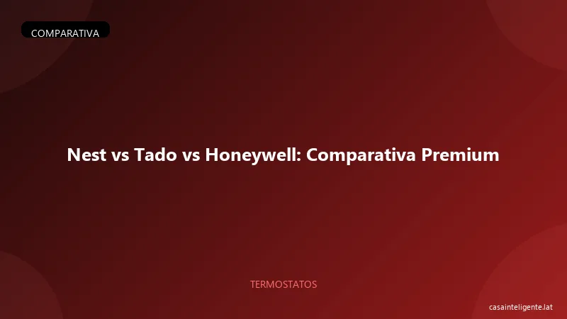 Nest vs Tado vs Honeywell: Comparativa Premium