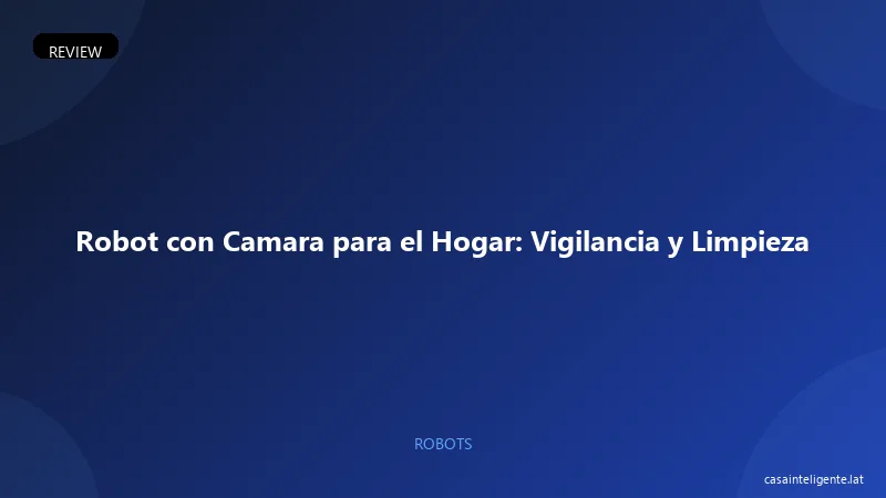 Robot con Camara para el Hogar: Vigilancia y Limpieza