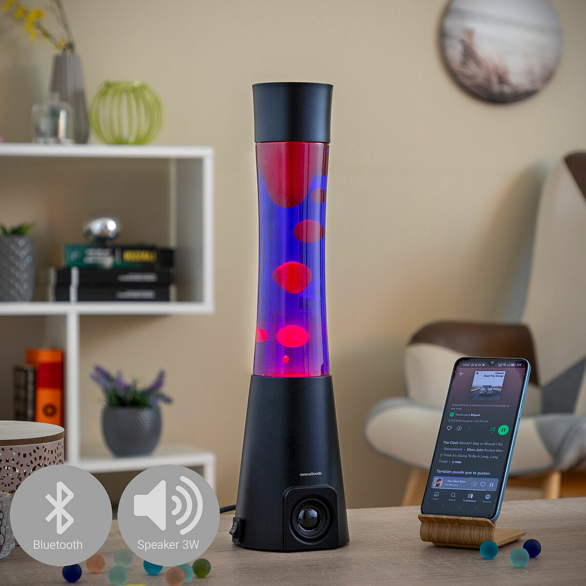 Lámpara de Lava con Altavoz Maglamp Inno - imagen principal