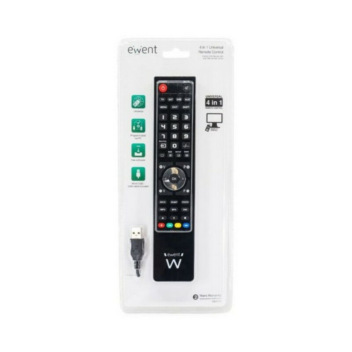 Mando Universal IR + WiFi Smart Home Hub - Vista 2