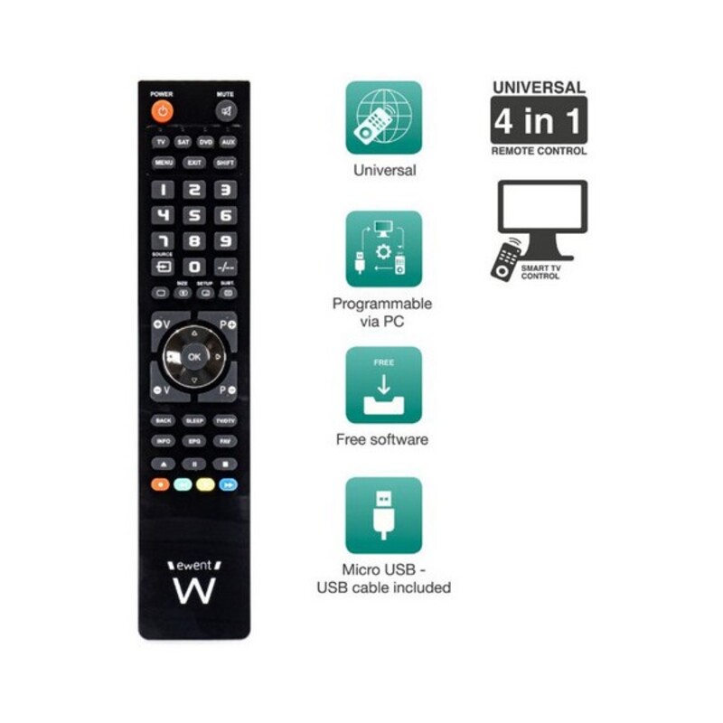 Mando Universal IR + WiFi Smart Home Hub - Vista 3